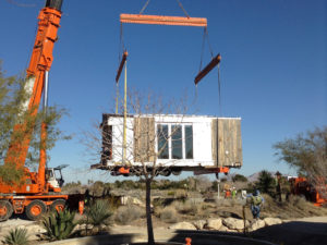 DesertSol being craned into place